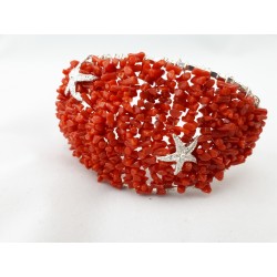Gioielli corallo: bracciale in corallo rosso